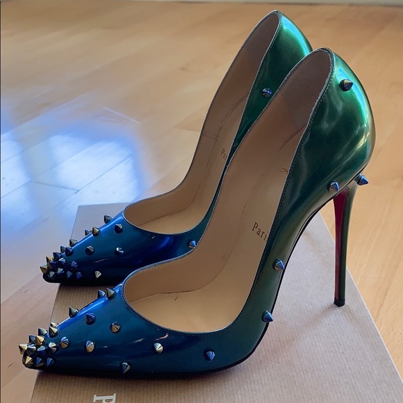 Christian Louboutin Degraspike scarabe size 38.5 - Picture 2 of 5
